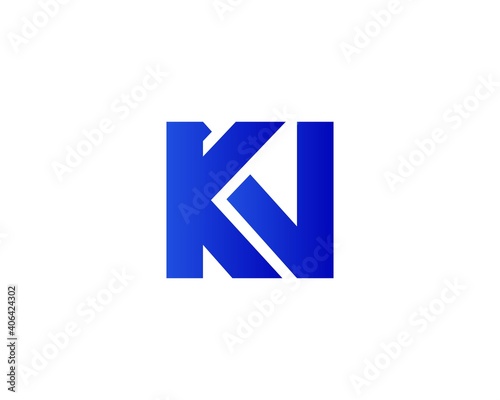 KN NK LETTER LOGO DESIGN VECTOR TEMPLATE
