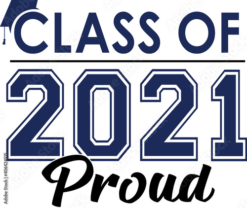 Class of 2021 Proud Blue Graphic