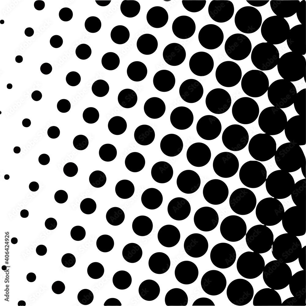 Black polka dot halftone background. Vector illustration. Black polka dot halftone background. Vector illustration.