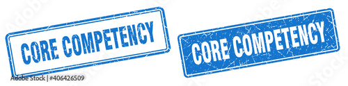 core competency stamp set. core competency square grunge sign