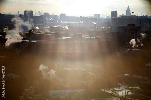 Canvas Print Industrial cityscape