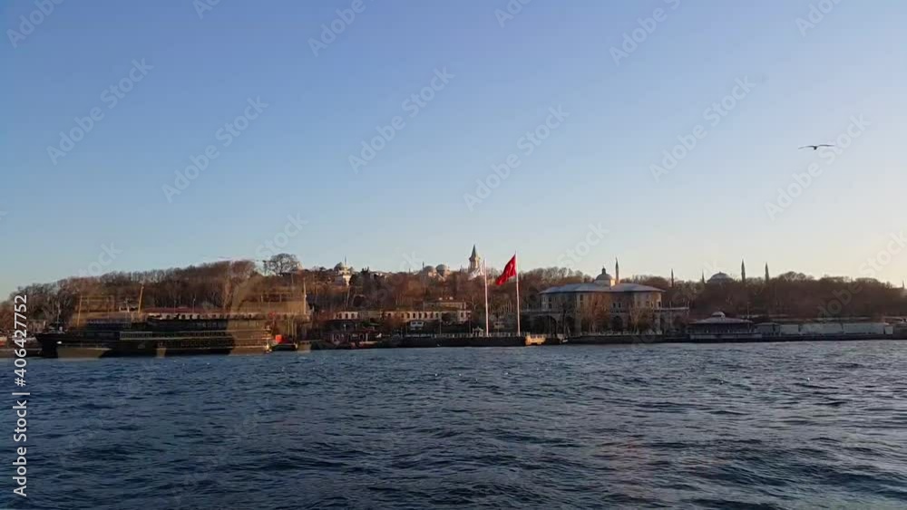 Istanbul ferry travel and Bosphorus view video Istanbul ferry travel and Bosphorus view video