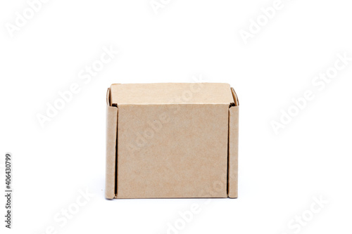 Cardboard box isolated on white background © volody10