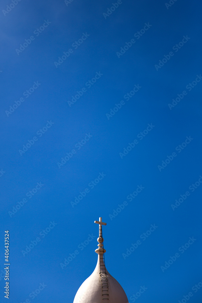 Tower of Church of Sao Martinho, in Funchal at Madeira island Tower of Church of Sao Martinho, in Funchal at Madeira island