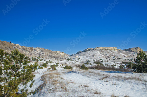 White hills in Crimea