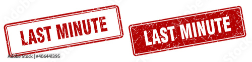 last minute stamp set. last minute square grunge sign