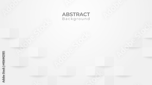 Abstract modern square background. White and grey geometric texture. vector art illustration