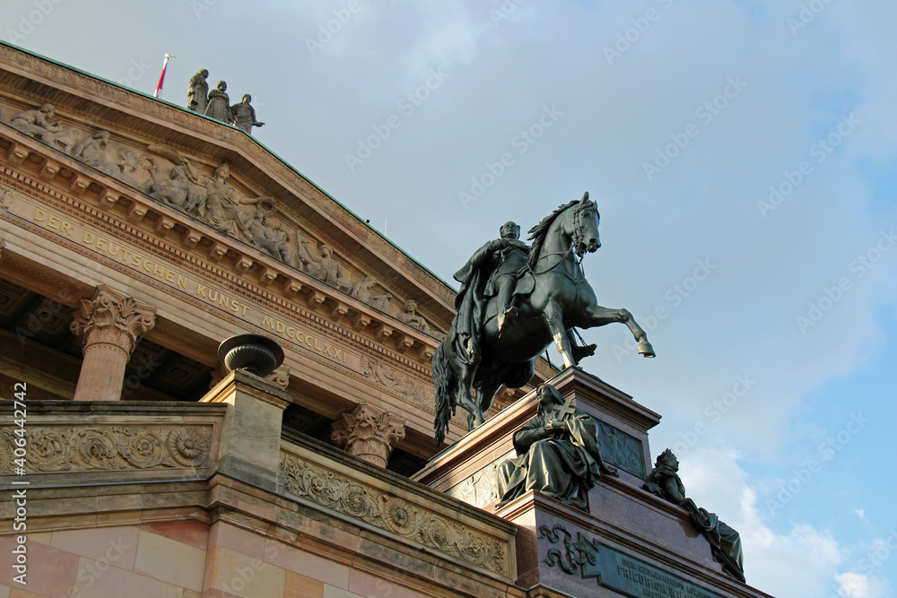 Fototapeta premium Reiterstandbild Friedrich Wilhelm IV Berlin 1