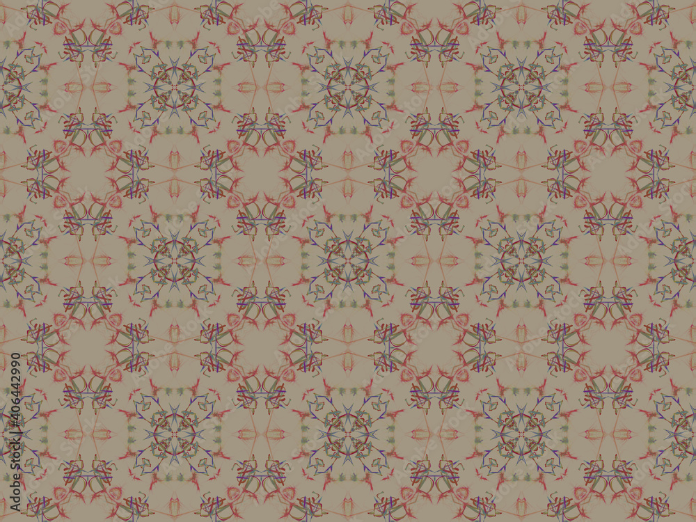 Seamless wallpaper pattern, floral textile design