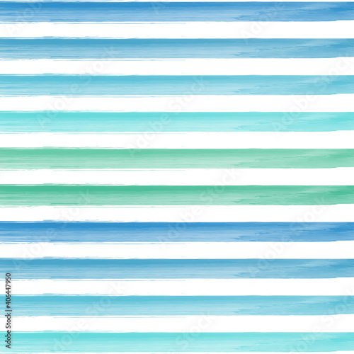 Green & Blue Ocean watercolor brush stripes