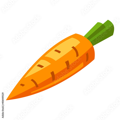 Illustration of stylized carrot.