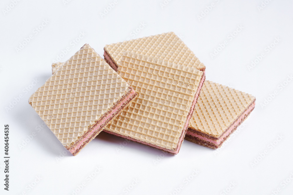 Square wafers close up Square wafers close up