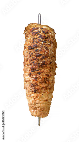 Obraz na plátně kebab on a rotating spit