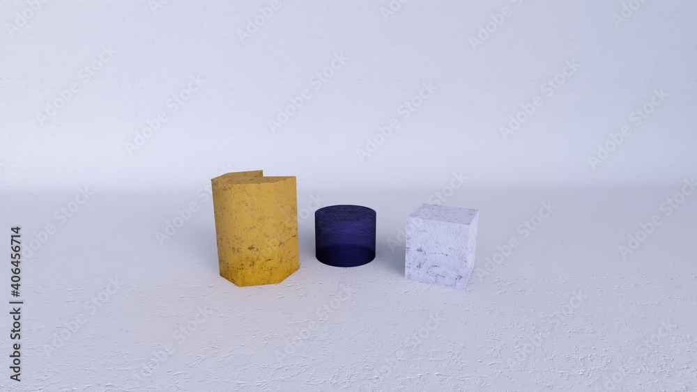 Minimal background, mock up scene with podium for product display. 3d rendering Minimal background, mock up scene with podium for product display. 3d rendering