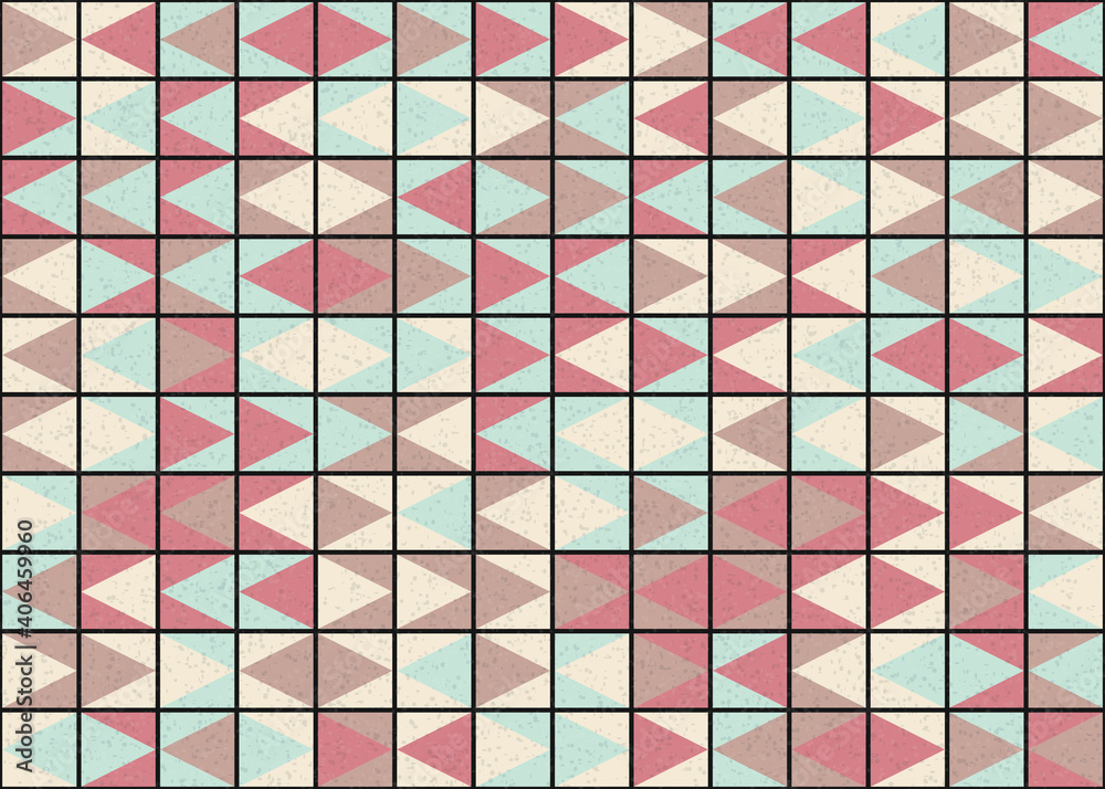 Fototapeta premium Abstract Geometric Pattern generative computational art illustration