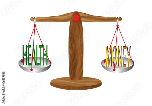 Equilibrio entre salud y dinero o economía