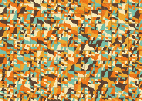 Abstract Geometric Pattern generative computational art illustration