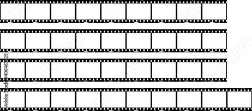 frames of film, grungy photo frames,with free copy space,vector