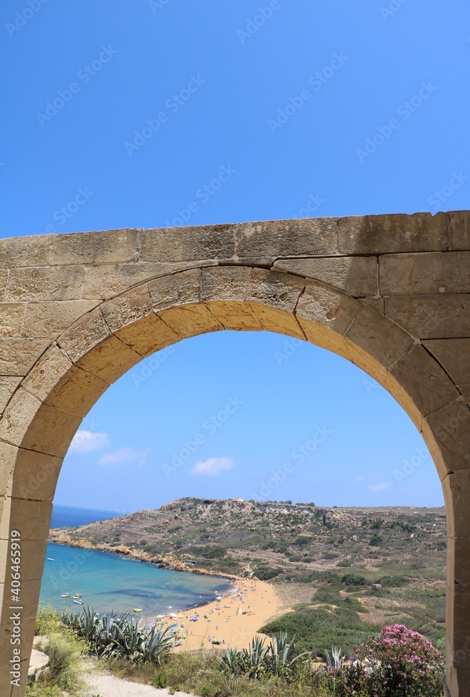 Holiday in Ramla Bay of Gozo Island, Malta