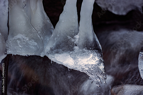 Photography close up of ice, nacka, sverige, sweden, stockholm