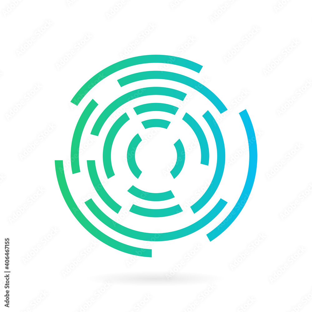 digital circle technology logo design template digital circle technology logo design template