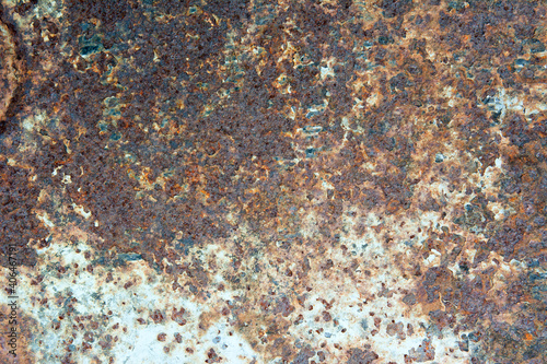 Old rusty sheet of iron background. Steampunk style is a template for design. High quality photo