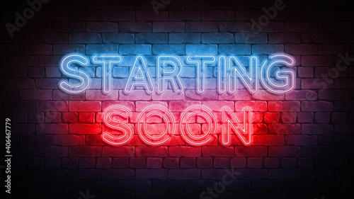 NEON STREAM START 3d render