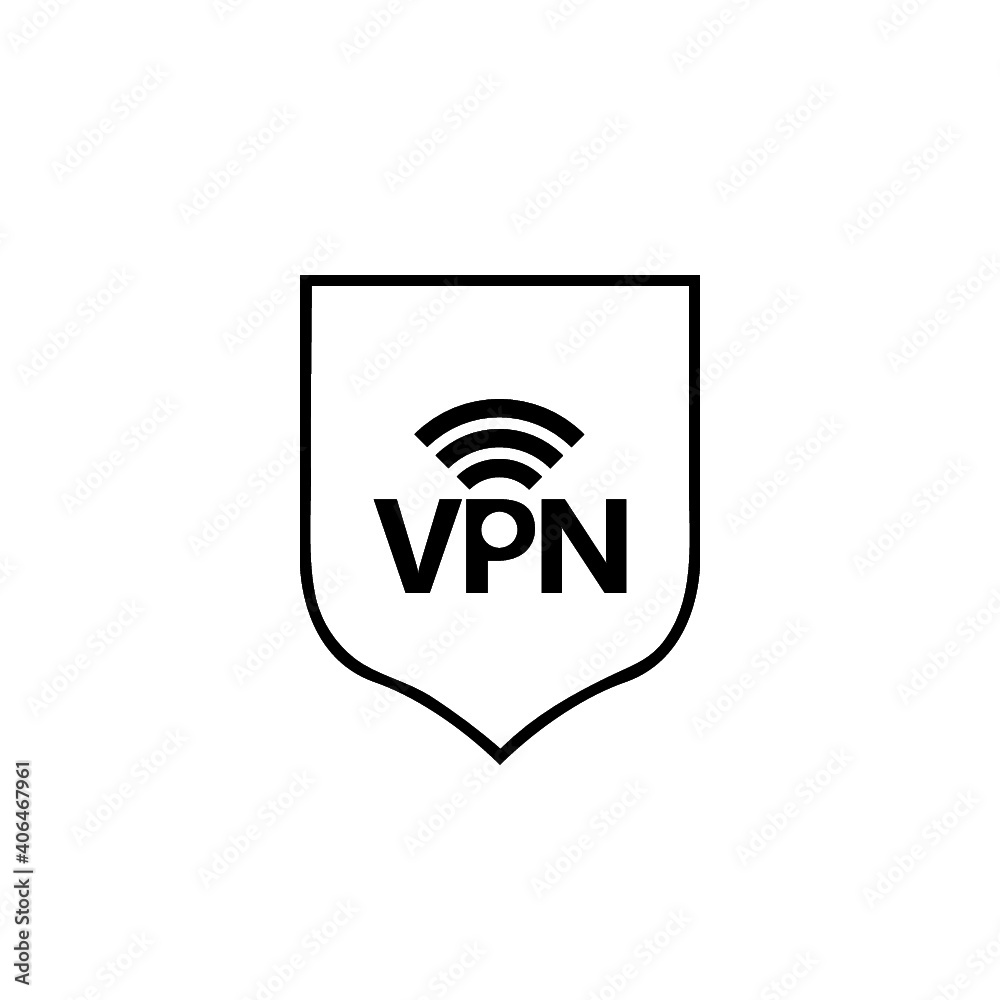 VPN icon. Virtual Private Network. WiFi wireless internet icon isolated on white background VPN icon. Virtual Private Network. WiFi wireless internet icon isolated on white background