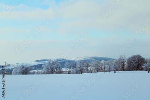 winter landscape with trees © Marie Hůlková