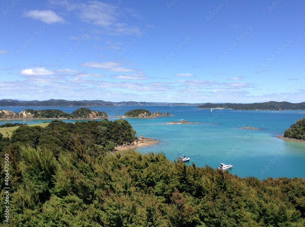 Coastal view in New Zealand 