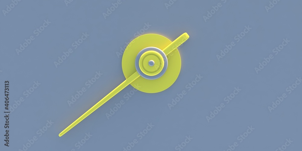 Speedometer needle closeup. Car dashboard dial gauge indicator. 3d illustration Speedometer needle closeup. Car dashboard dial gauge indicator. 3d illustration