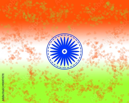 Happy republic day of india greetings card template, 26th january 2021