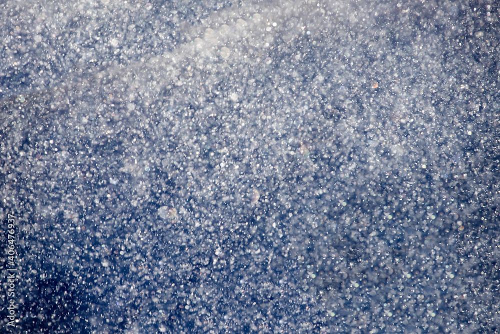 Winter background. Winter bright landscape with falling snow.