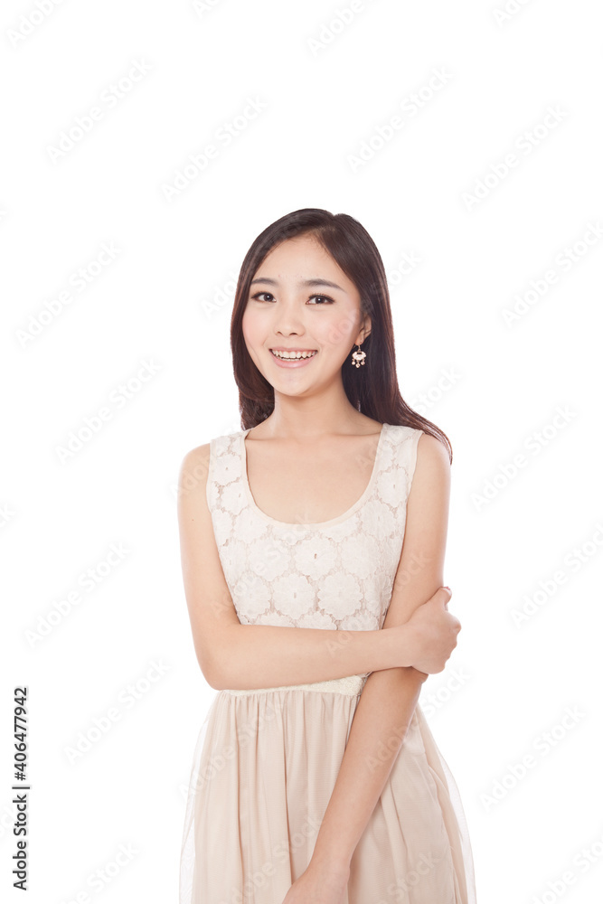 Portrait of a happy Young woman smiling