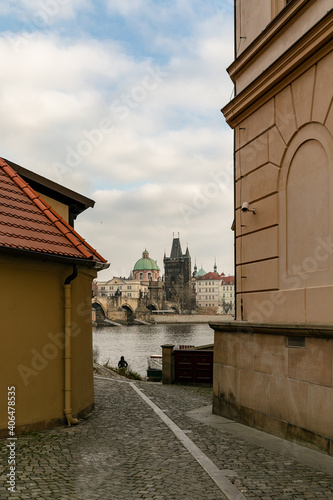 view of the town Prague