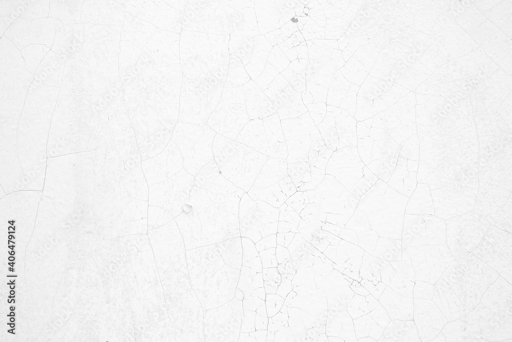 White Crack Concrete Wall Texture Background, Suitable for Backdrop and Mockup.
