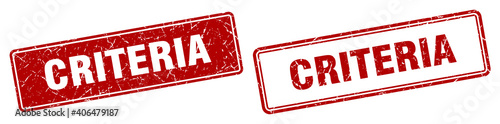 criteria stamp set. criteria square grunge sign