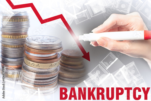 Bankruptcy. A critical drop...
