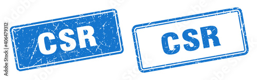 csr stamp set. csr square grunge sign