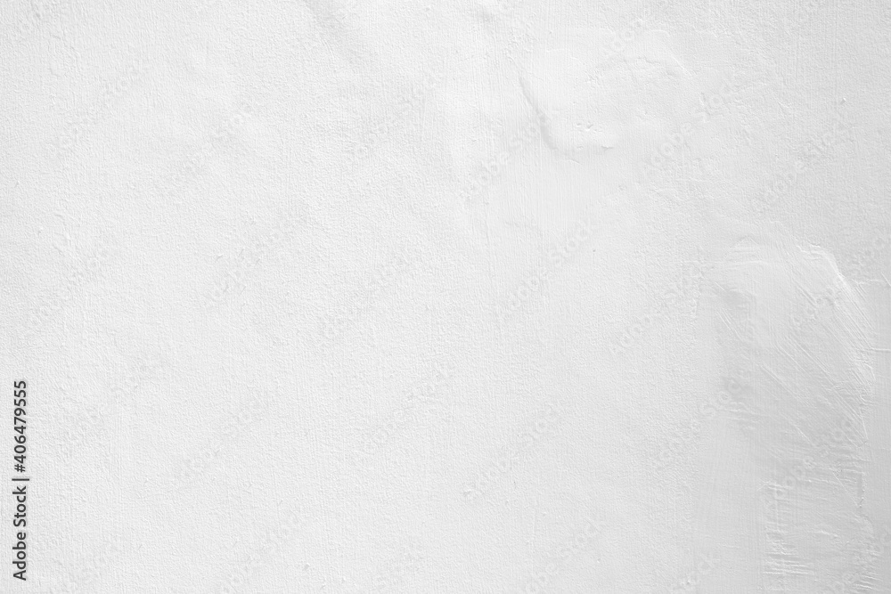 White Plaster Stucco Wall Texture Background with Grains.