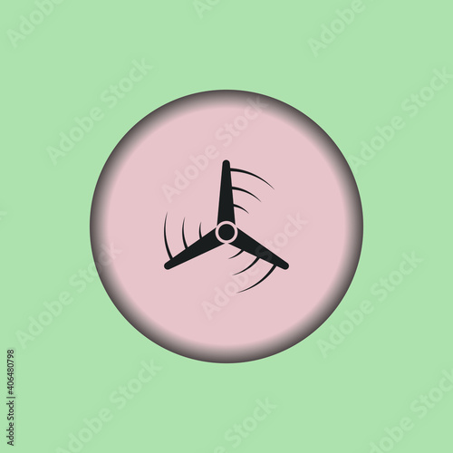 wind turbine icon, isolated wind turbine sign icon, vector illustration