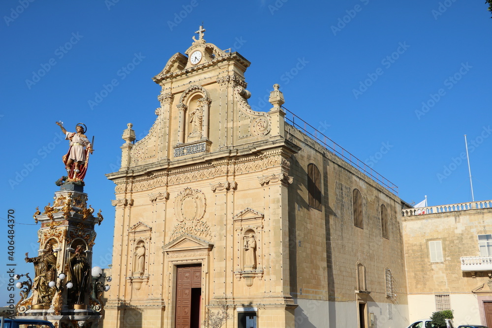 Church of St Francis of Assisi in Victoria, Gozo Malta