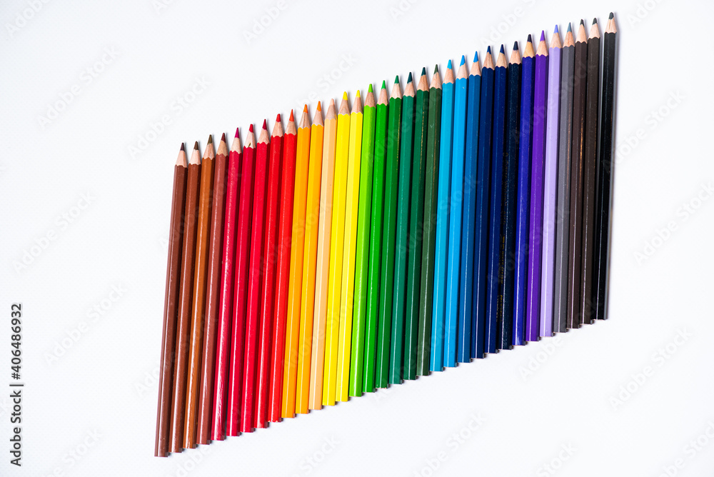 Obraz premium An image of set of color pencils.