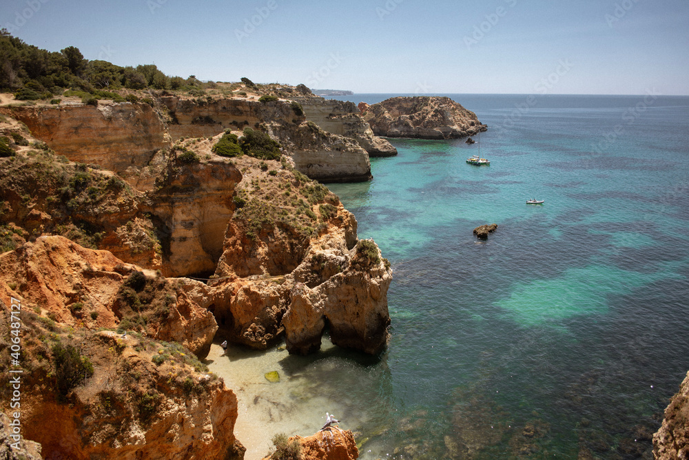 cliffs at Algarve, Portugal