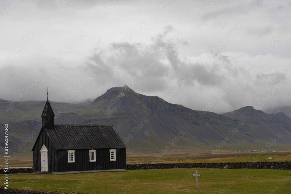 Búðakirkja church in western Iceland