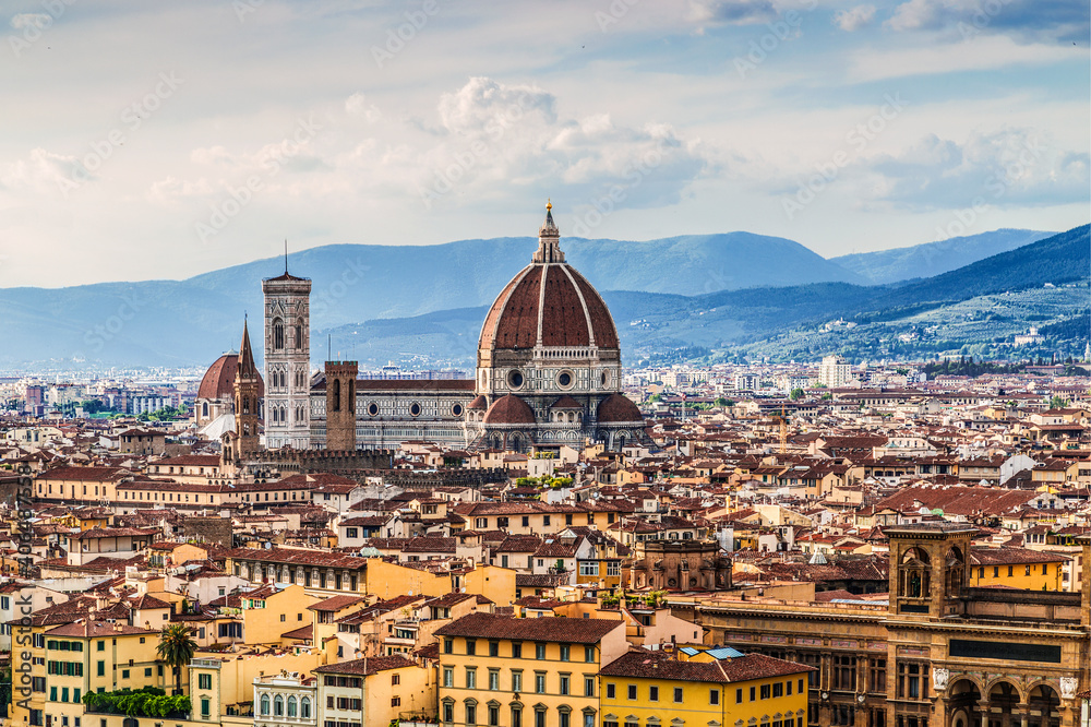 Panorama of Florence, view from above, Italy