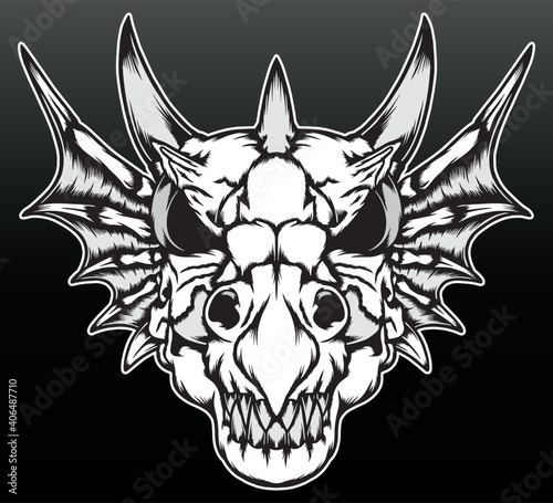The dragon skull