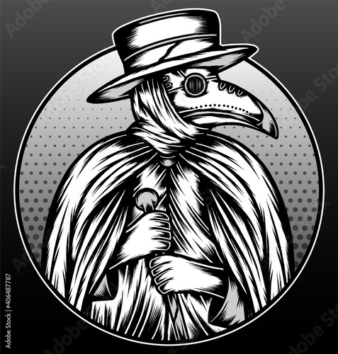 Monochrome doctor plague