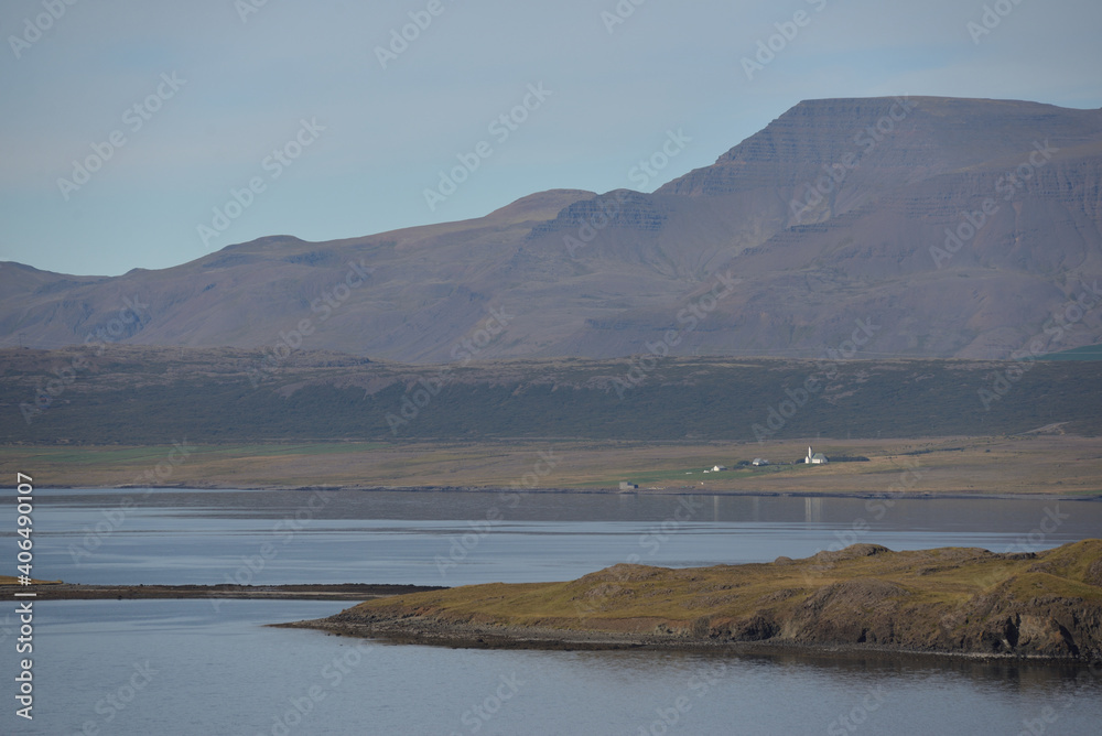 Beautiful landscape of western Iceland