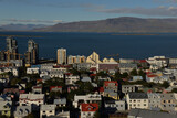 Rooftop panorama of Reykjavik in Iceland